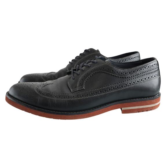 Mens Black Leather Gordon Rush Lace Up Dress Shoes - Size 10.5M main image 7